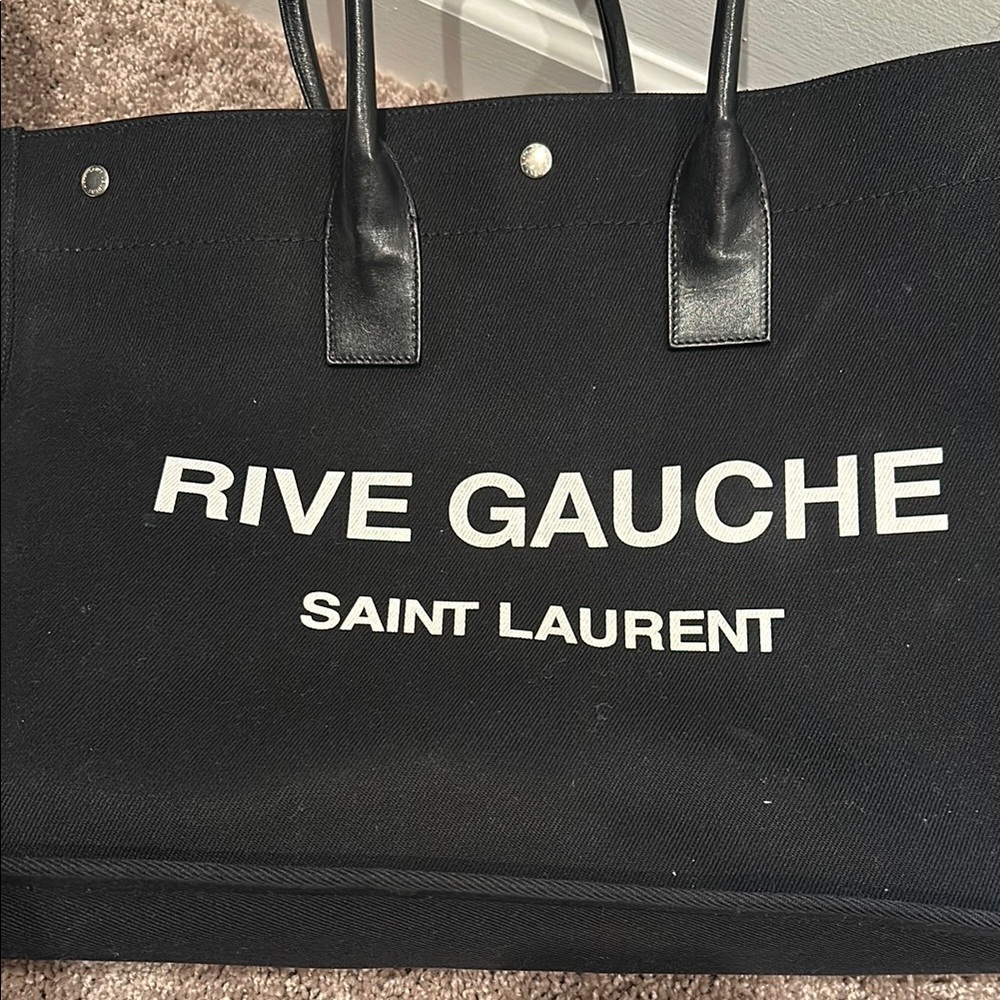 Saint Laurent Rive Gauche Black Tote